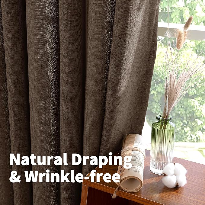 YoungsTex Linen Curtains 54 Inch Length - Image 4