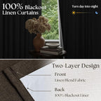 Dark Chocolate 96 Inch Blackout Pinch Pleated Curtains 2 Panels | - Image 3