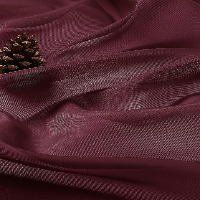 Wine Bedroom Curtains 96 Length - Image 5
