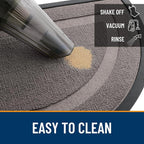 OLANLY Half Circle Front Door Mat Outside 33x21 All-Season Rubber Doormat | - Image 5