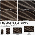 Chocolate Linen Blend Light Filtering Back Tab Curtains 96 Inches Long - Image 4