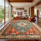 SERISSA 10x12 Washable Non Slip Boho Area Rug by SERISSAHomeDecorCollection