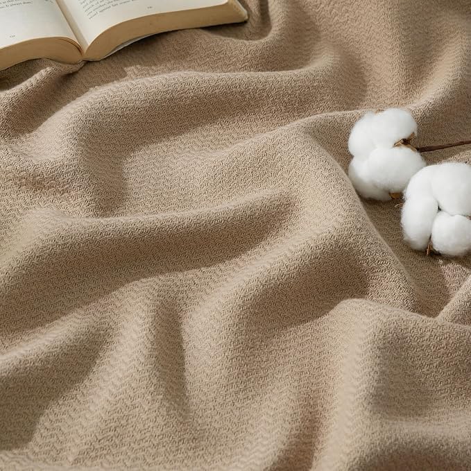Bedsure GentleSoft 100% Cotton Large Throw Blanket by Unknown