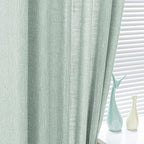 MYSKY HOME 95 Inch Curtains Farmhouse Light Filtering Privacy Curtain Drapes - Image 4