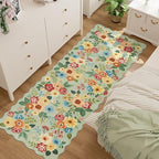 DUKINO 2x6 Runner Rug, Floral Washable Rug - Image 3