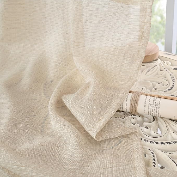 BGment Natural Linen Curtains 96 Inches Long - Image 8