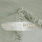 MYSKY HOME Green Sofa Covers Tassel Couch Cover - Image 5