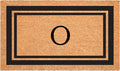 Calloway Mills 152961830O Black Border 18" x 30" Monogram Doormat by Callowaymills