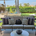Sqodok Outdoor Cushion Covers 24x22 inch, Wicker Chair - Image 3
