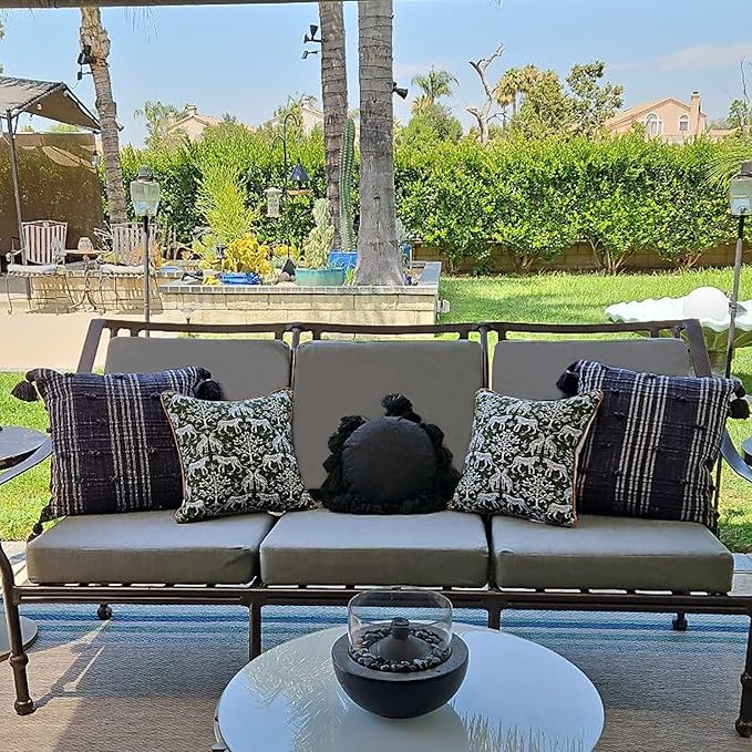 Sqodok Outdoor Cushion Covers 22x20 inch, Wicker Chair - Image 3