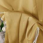 Chyhomenyc Gold Sheer Curtains 84 Inches Long 2 Panels, Light Filtering Gold - Image 7