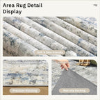 Soalmost Abstract Rug 5x7 Washable Area Rugs - Image 6