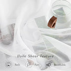 NICETOWN Sheer Curtains 90 inch Long - Image 4