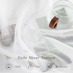 NICETOWN Airy Sheer Window Curtains 54 inch Length - Image 4