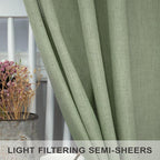 Light Sage Curtains 72 Inch Length - Image 4