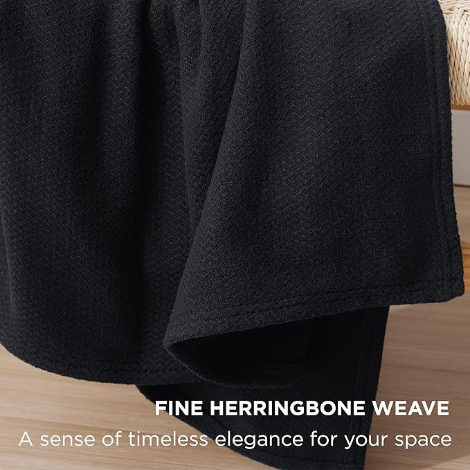 Bedsure GentleSoft 100% Cotton Blanket Full Size - Image 3