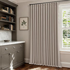 Burlywood Birch Pleated 100% Blackout Curtains 96 Inches Long 2 Panels | Memory - Image 8