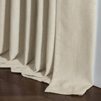 Linen Beige Pinch Pleated Semi Sheer Curtains 78 Inches Long 2 Panels Set | - Image 7