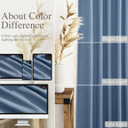Stone Blue Linen Curtains 96 Inches Long - Image 5