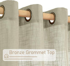 48 Inch Length Short Linen Curtains - Image 4