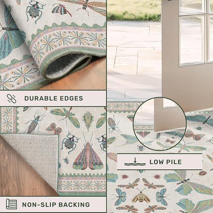 Sage Green Rugs for Bedroom Under Bed - Image 5