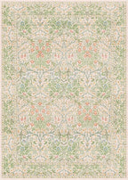 Beige Green Bedroom Rug 5x7 Area Rug - Image 3