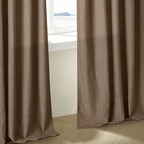Dutch Cocoa Pinch Pleated 90 Inch Light Filtering Linen Curtains | Semi Sheer - Image 8