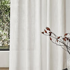 MYSKY HOME Curtains 63 Inch Length 2 Panels, Boho Curtains Sheer Light Soften - Image 4