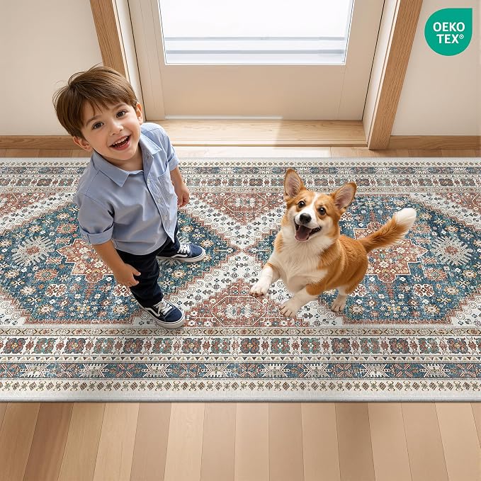 Hallway Runner Rug 2x12 Extra Long Washable Runner, Non Slip Runner - Image 9