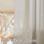 RYB HOME Linen Curtains for Bedroom - Image 5