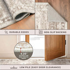 Boho Beige Rug for Living Room - Image 5