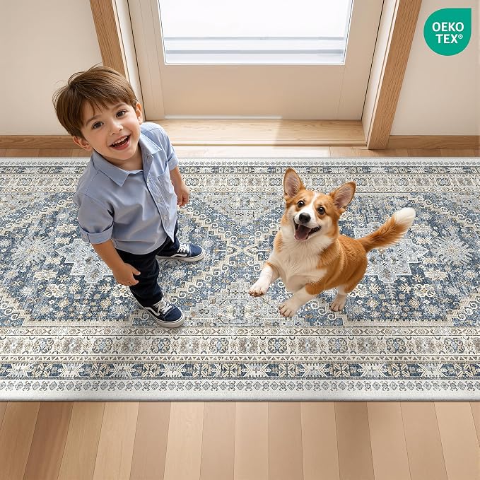 2x5 Rug Runner Non-Slip Washable Rugs - Image 9