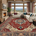 RELEANY Washable Area Rug, Large 10'x14', Water Repellent, Pet Friendly by RELEANY