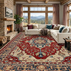 RELEANY Washable Area Rug, Large 10'x14', Water Repellent, Pet Friendly by RELEANY
