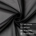 Chyhomenyc 2 Panels Extra Long Sheer Window Curtains 120 Inches Length - Image 5