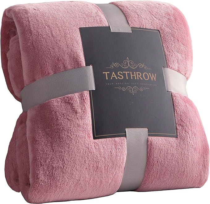 TASTHROW Large Flannel Fleece Throw Blanket, 90×108 Inch by TASTHROW