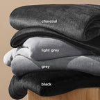 Bedsure GentleSoft Fleece Bed Blankets Full Size Charcoal - Image 4