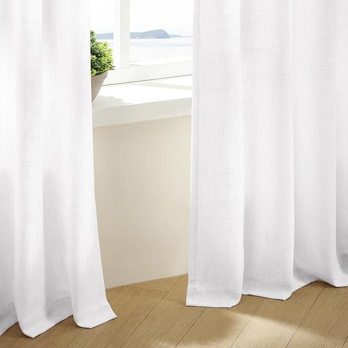 100 Inch Linen Pleated Curtains 2 Panels - Image 7