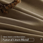 Dutch Cocoa Pinch Pleated 100% Blackout Linen Curtains 84 Inch Length 40x84 | - Image 5