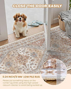 Runner Rug 2x10, Vintage Washable Rugs - Image 6