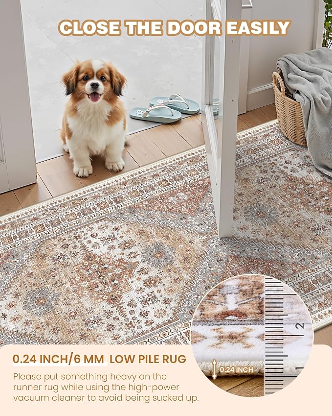 3x8 Runner Rug Non Slip Washable Rugs - Image 6