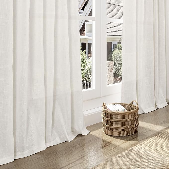 Extra Wide 100x96 Inch Linen Curtains - Image 6