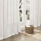 Cream Linen Curtains 101 Inches Long - Image 6