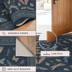 Vintage 2'6"x8' Kitchen Rugs Washable, Non Slip 8ft Long Rugs - Image 5