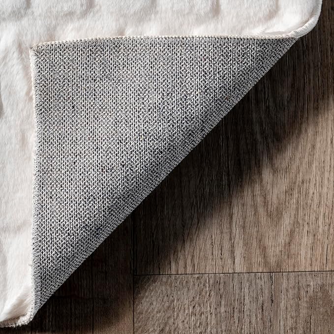 nuLOOM Nia White Geometric Washable Area Rug - Image 4