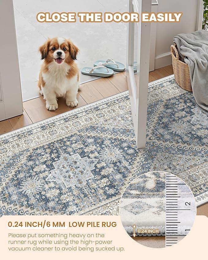 3x8 Runner Rug Non Slip Washable Rugs - Image 6