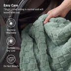 Bedsure GentleSoft Sage Green Throw Blanket - Image 6