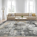 LOONGRUG 7x10 Area Rug Washable Large Neutral Modern Living Room Rugs | - Image 5