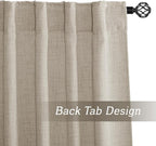 RYB HOME Extra Long Linen Curtains - Image 5