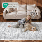 4x8 Rug Non Slip, Washable Hallway Runner Rug, Nursery Room, Soft Runner Rug - Image 9